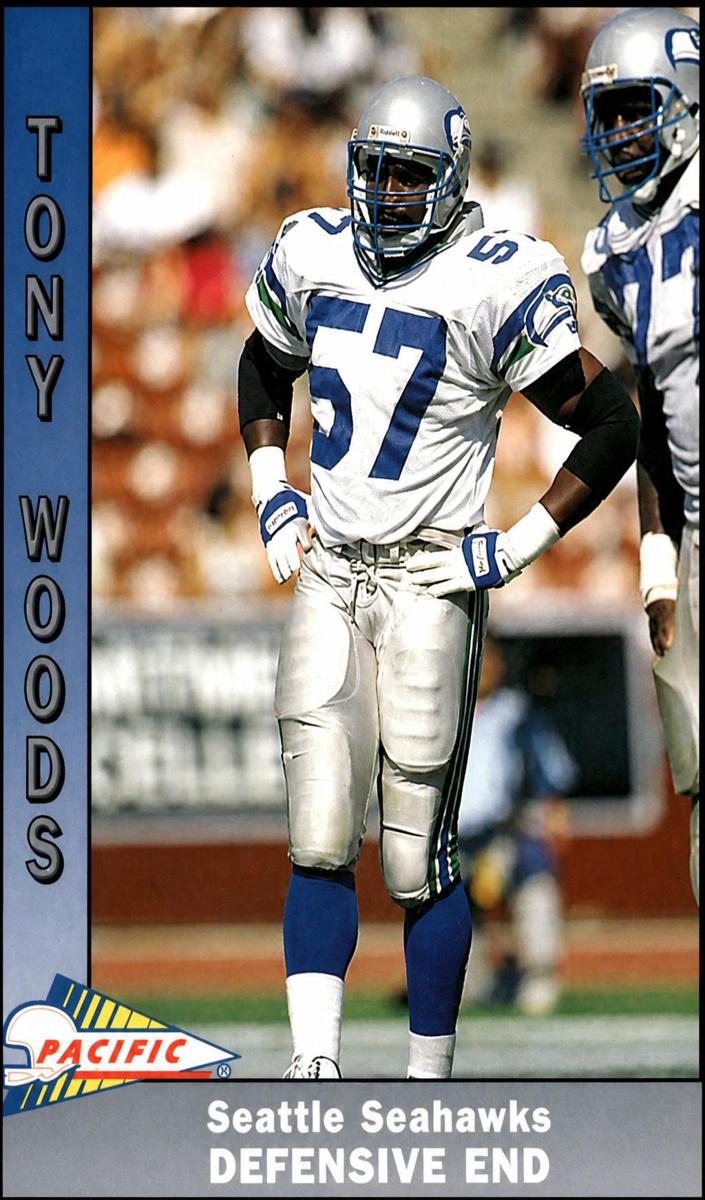 1991 Pacific Football Tony Woods #492