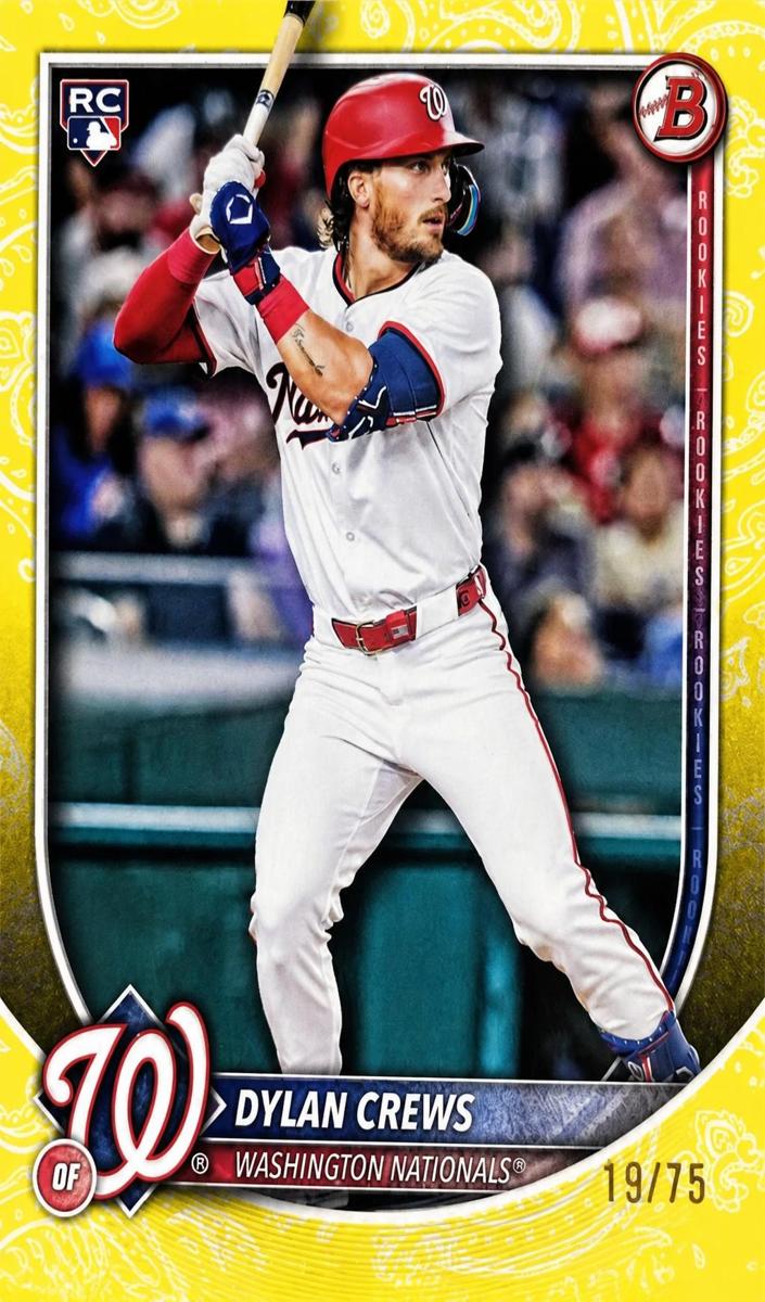 2025 Bowman Baseball Yellow Border Dylan Crews #42