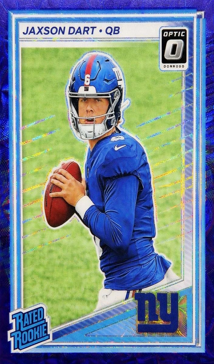 2025 Donruss Optic Football Purple Scope Jaxson Dart #273
