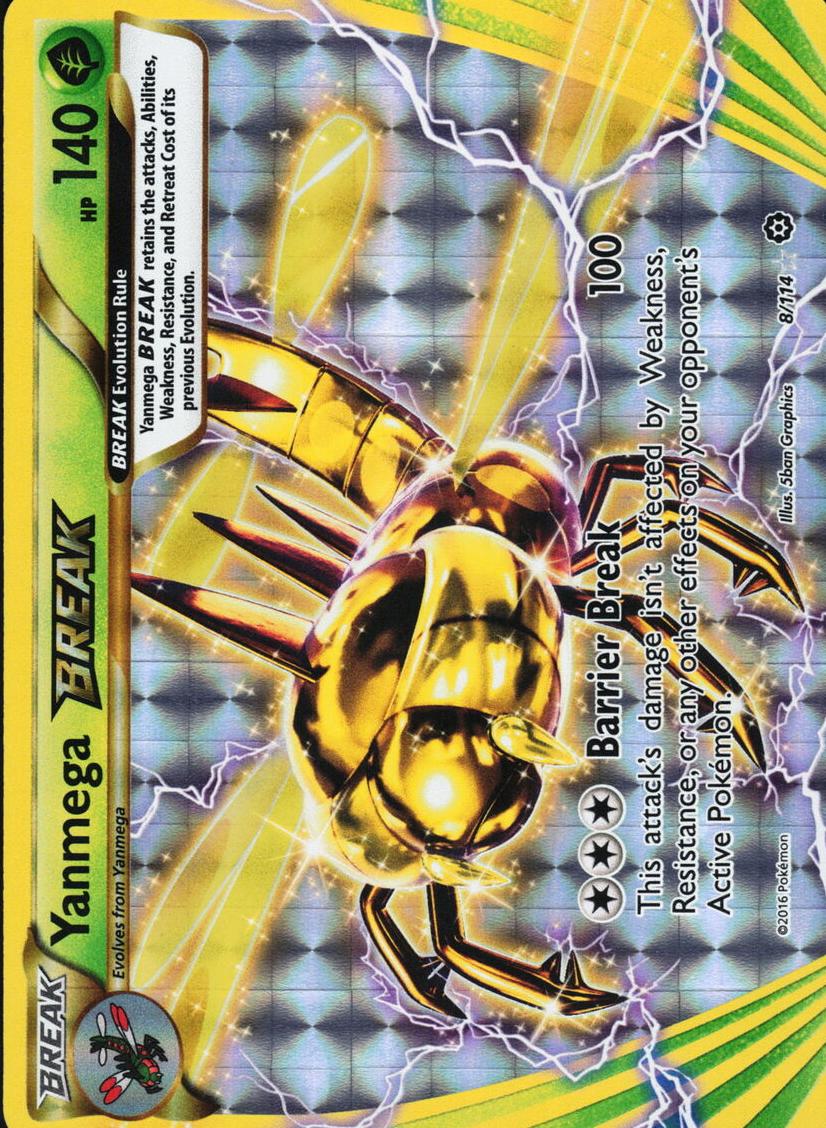 2016 Pokemon XY Steam Siege Yanmega BREAK #8