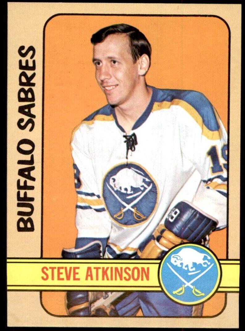 1972 Topps Hockey Steve Atkinson #47