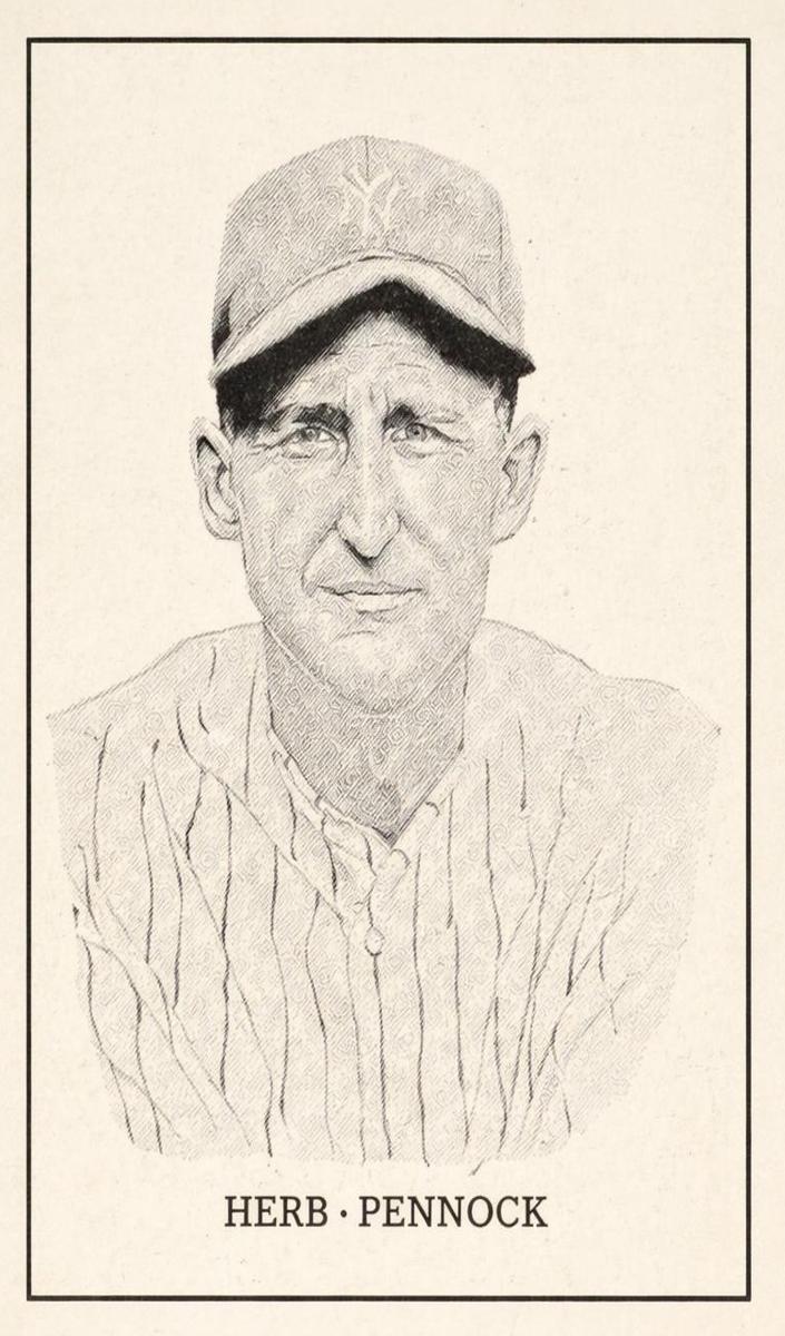 1950 Callahan Hall of Fame Baseball Herb Pennock #NNO