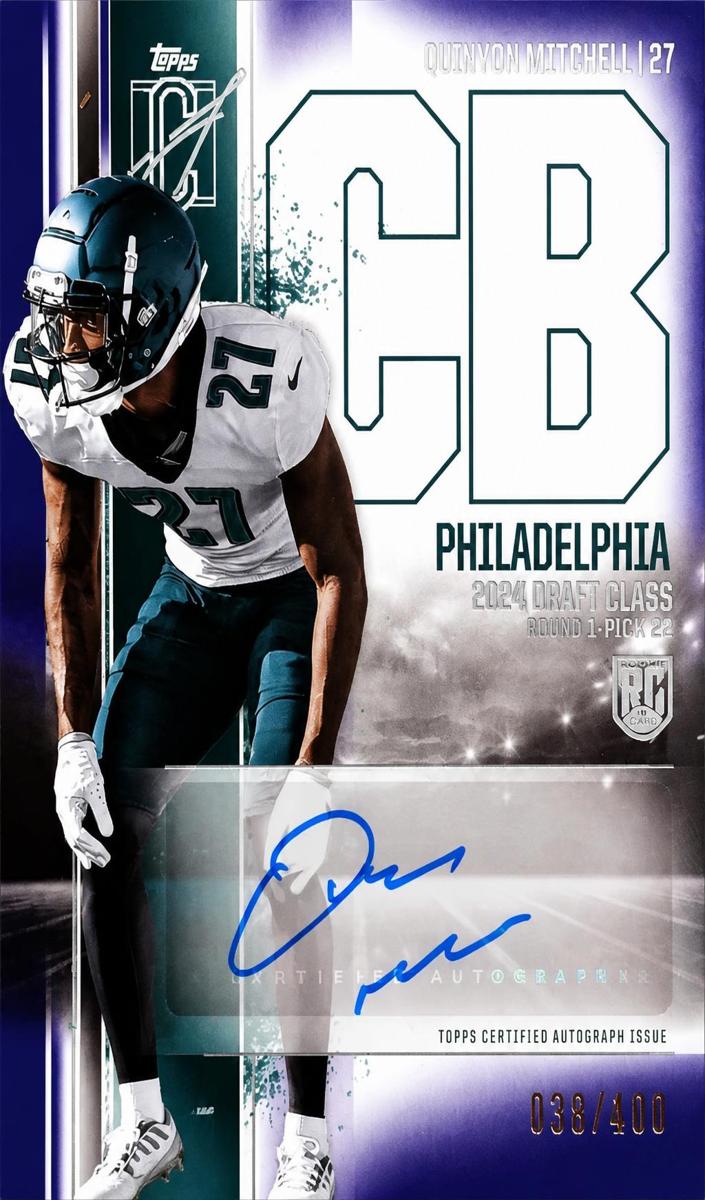 2024 Topps Signature Class Football Purple Quinyon Mitchell #RCA-QM
