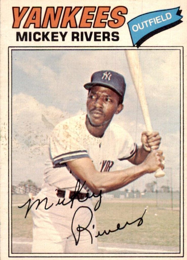 1977 O-Pee-Chee Baseball Mickey Rivers #69 PSA 9