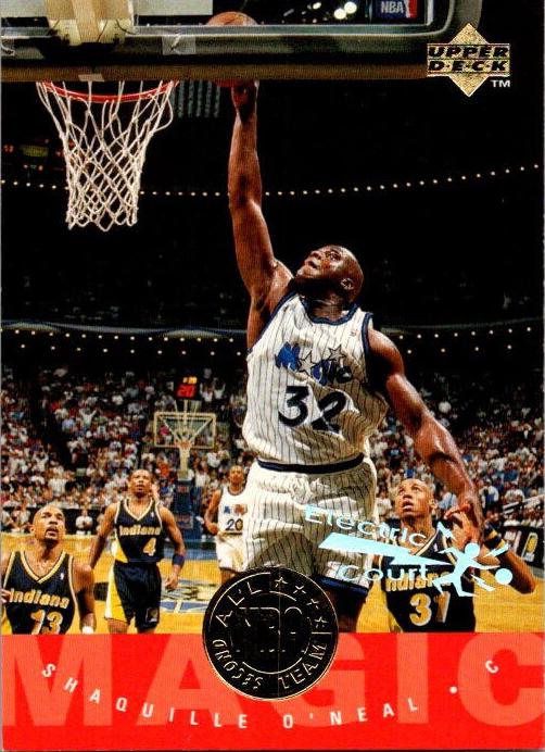 1995 Upper Deck Basketball Electric Court Shaquille O'Neal #173 PSA 9