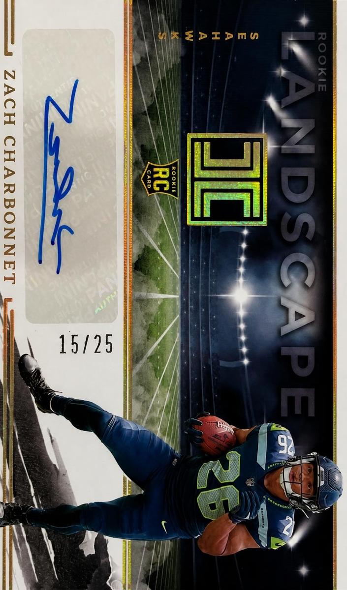 2023 Panini Impeccable Football Gold Zach Charbonnet #RLA-ZC