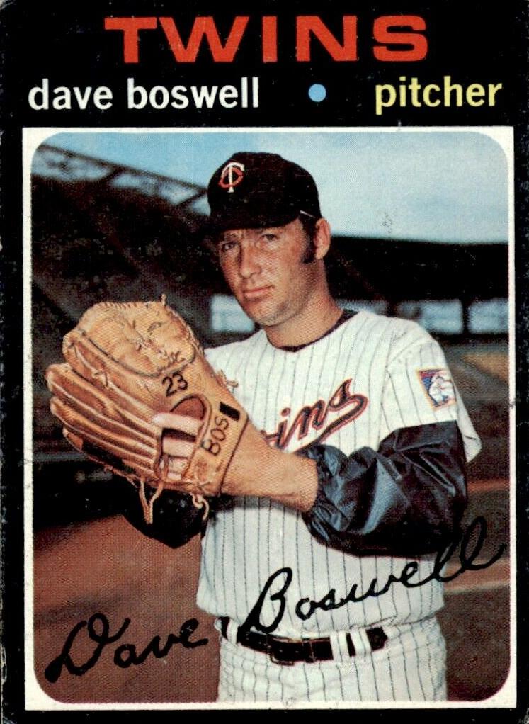 1971 Topps Baseball Dave Boswell #675 PSA 6.5
