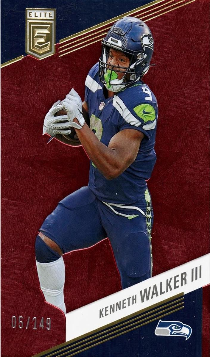 2023 Donruss Elite Football Maroon Kenneth Walker III #64