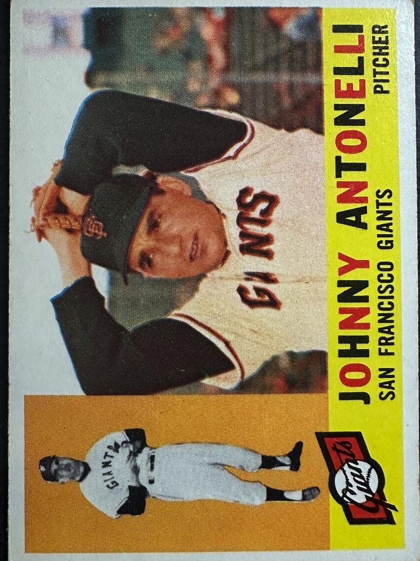 1960 Topps Baseball Johnny Antonelli #80 PSA 5