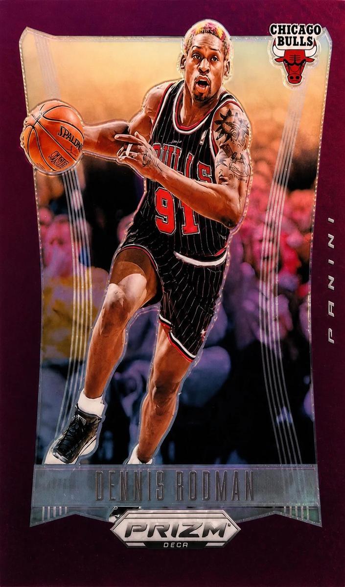 2023 Panini Prizm Deca Basketball Purple Dennis Rodman #265