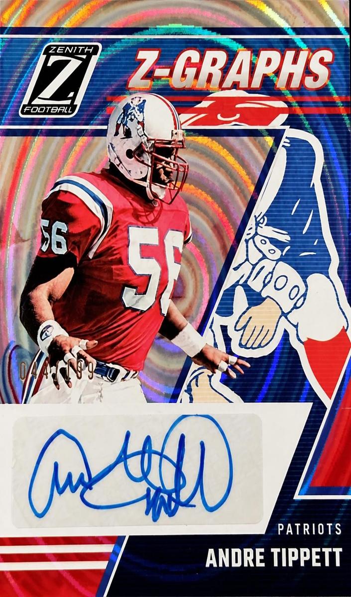 2023 Panini Zenith Football Andre Tippett #ZG-ATT