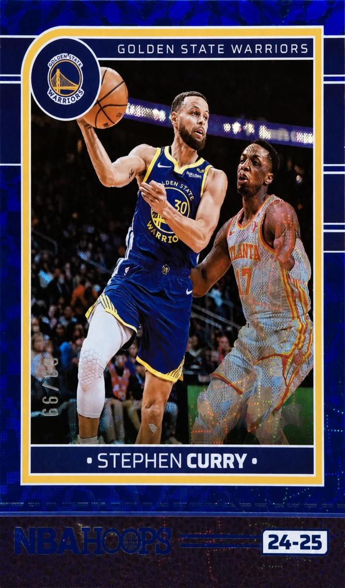 2024 Panini Hoops Basketball Blue Scope Stephen Curry #141 PSA 10