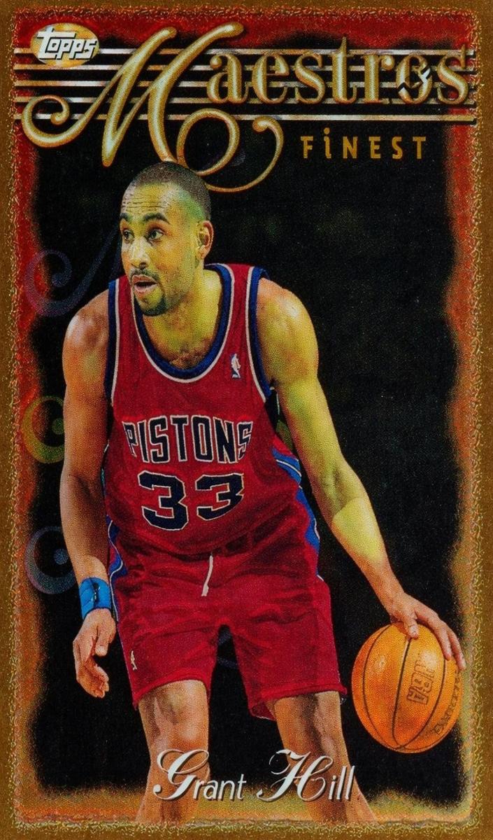 1996 Topps Finest Basketball Refractor Grant Hill #13