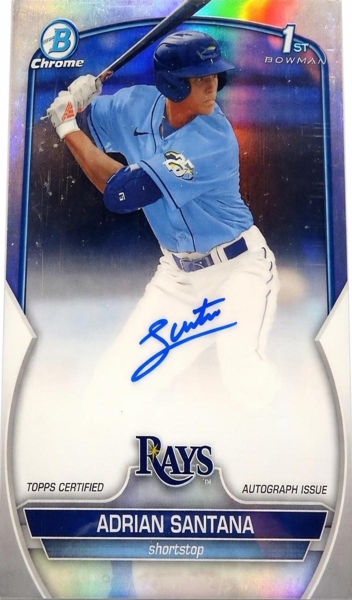 2023 Bowman Draft Chrome Baseball Refractor Adrian Santana #CDA-AS PSA 9