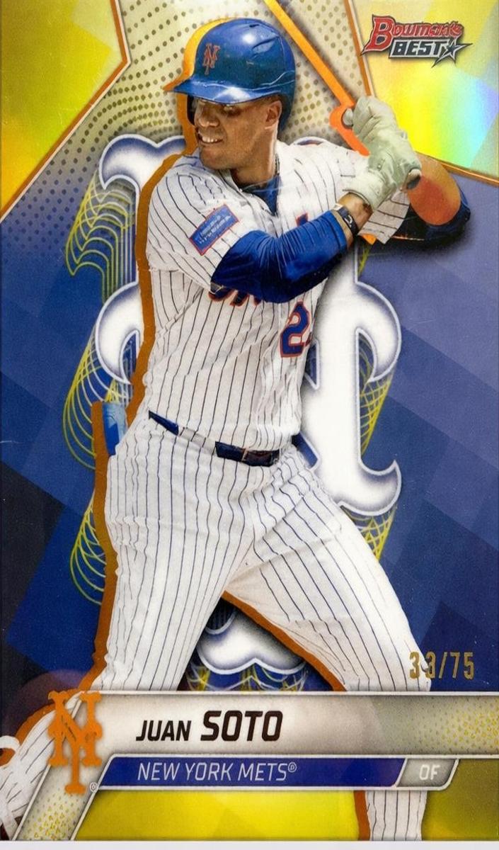 2025 Bowman's Best Baseball Yellow Refractor Juan Soto #4
