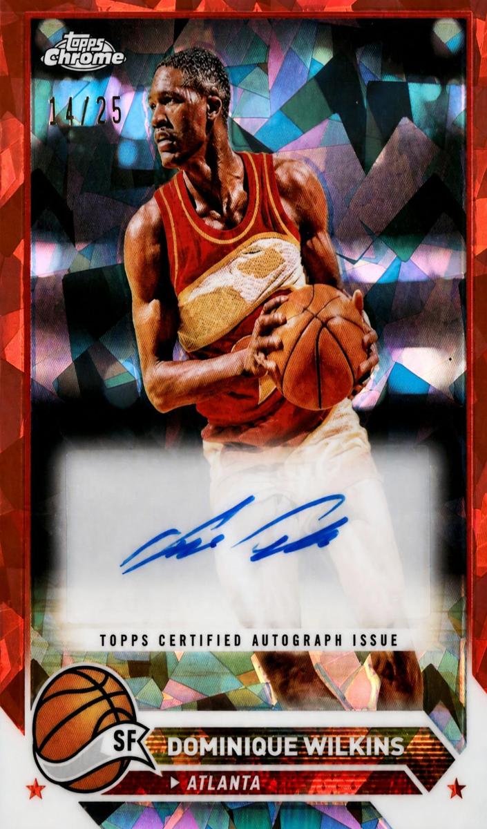 2023 Topps Chrome Sapphire Basketball Orange Dominique Wilkins #CG-DW