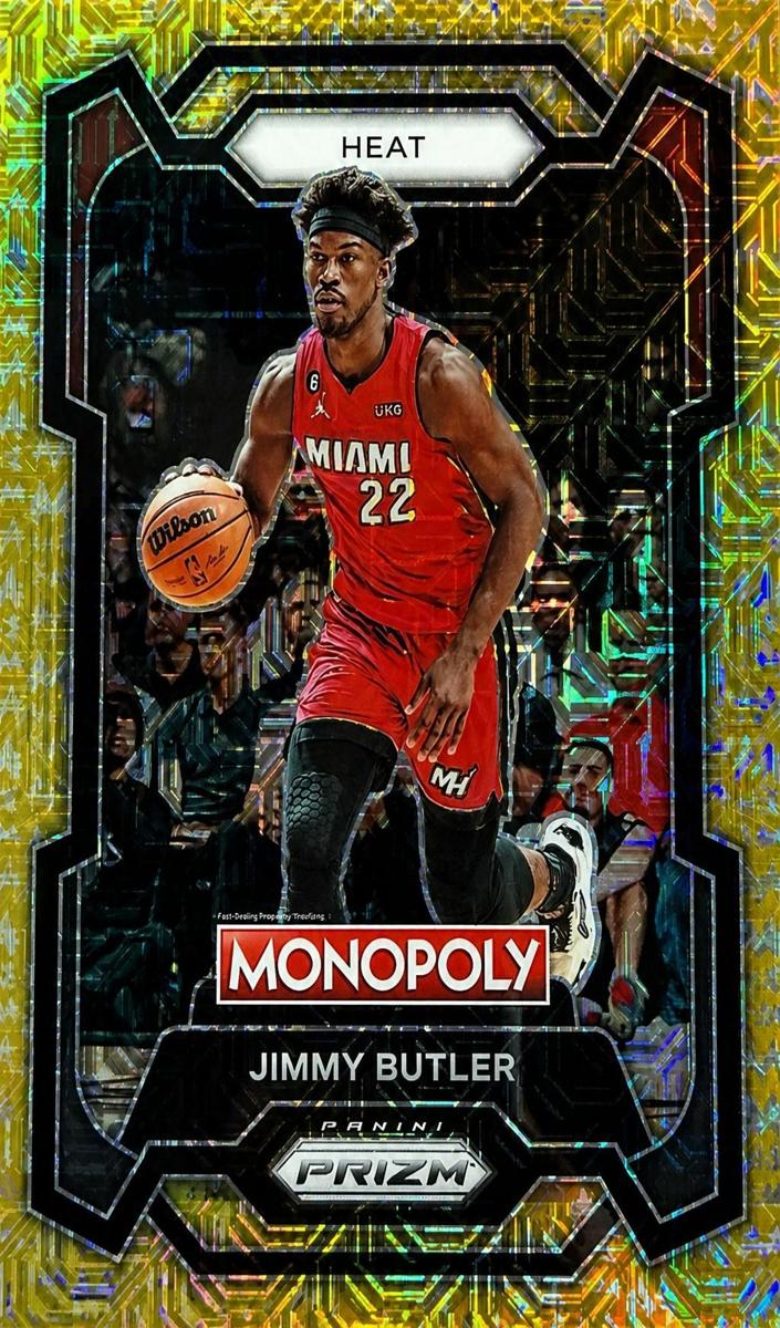 2023 Panini Prizm Monopoly Basketball Gold Millionaire Shimmer Jimmy Butler #46
