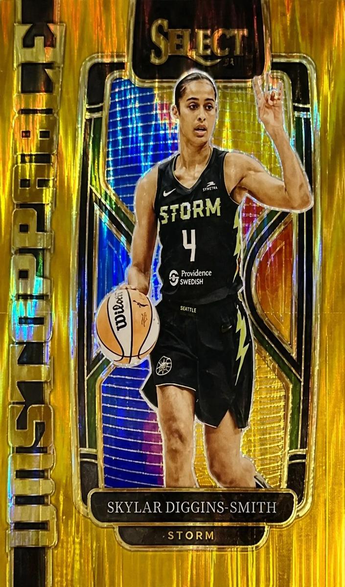 2024 Panini Select WNBA Basketball Gold Flash Skylar Diggins-Smith #8