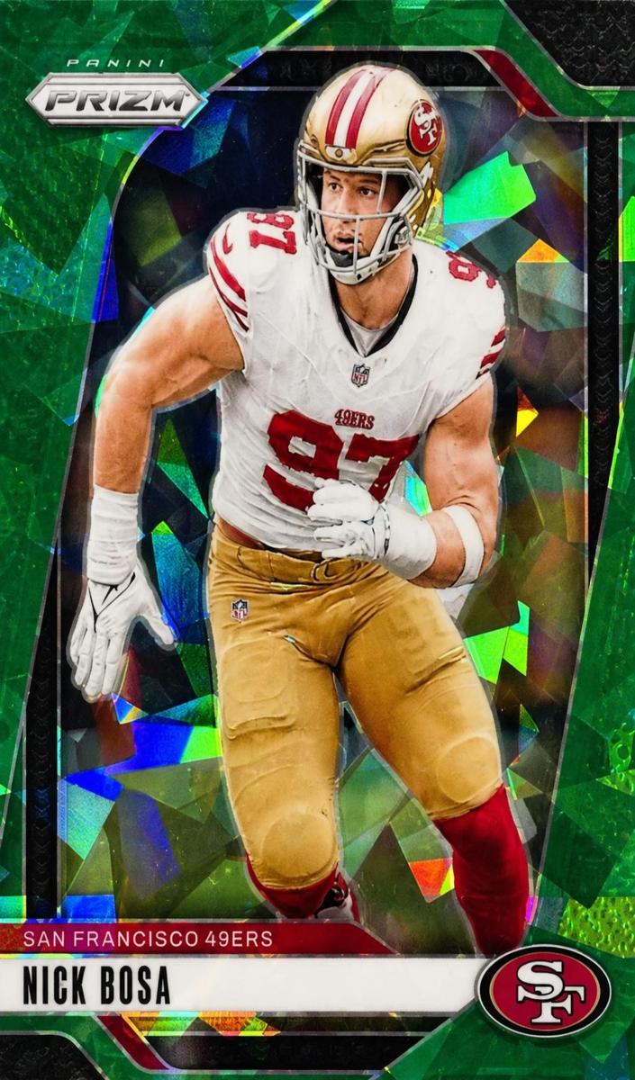 2024 Panini Prizm Football Green Ice Nick Bosa #254