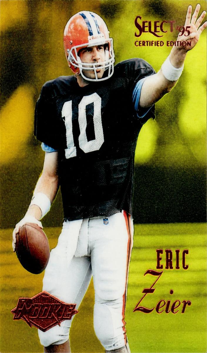1995 Select Certified Football Mirror Gold Eric Zeier #116