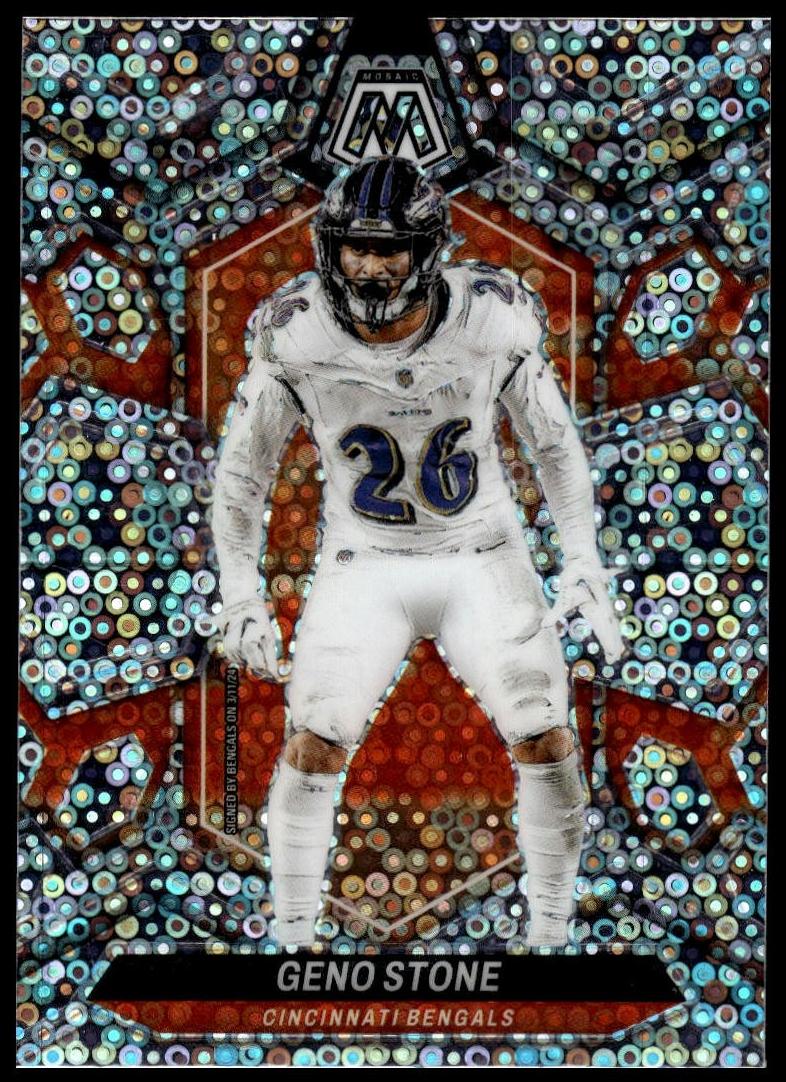2024 Panini Mosaic Football No Huddle Silver Geno Stone #49