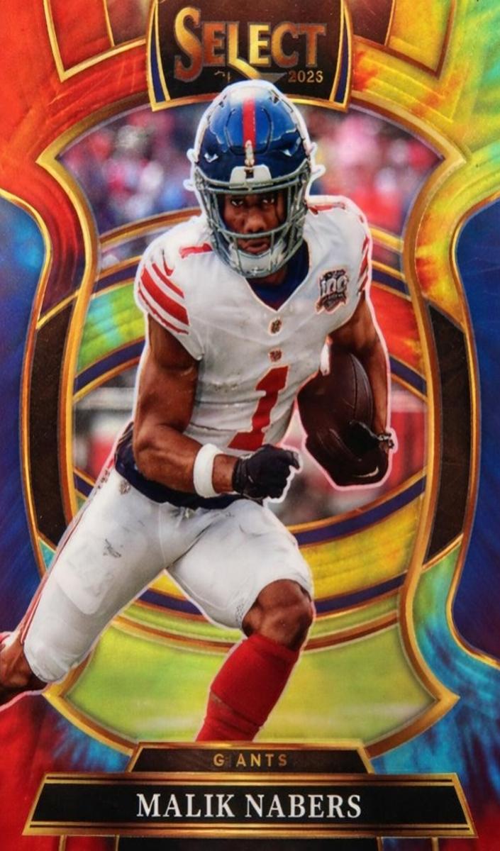 2025 Panini Select Football Tie-Dye Malik Nabers #21