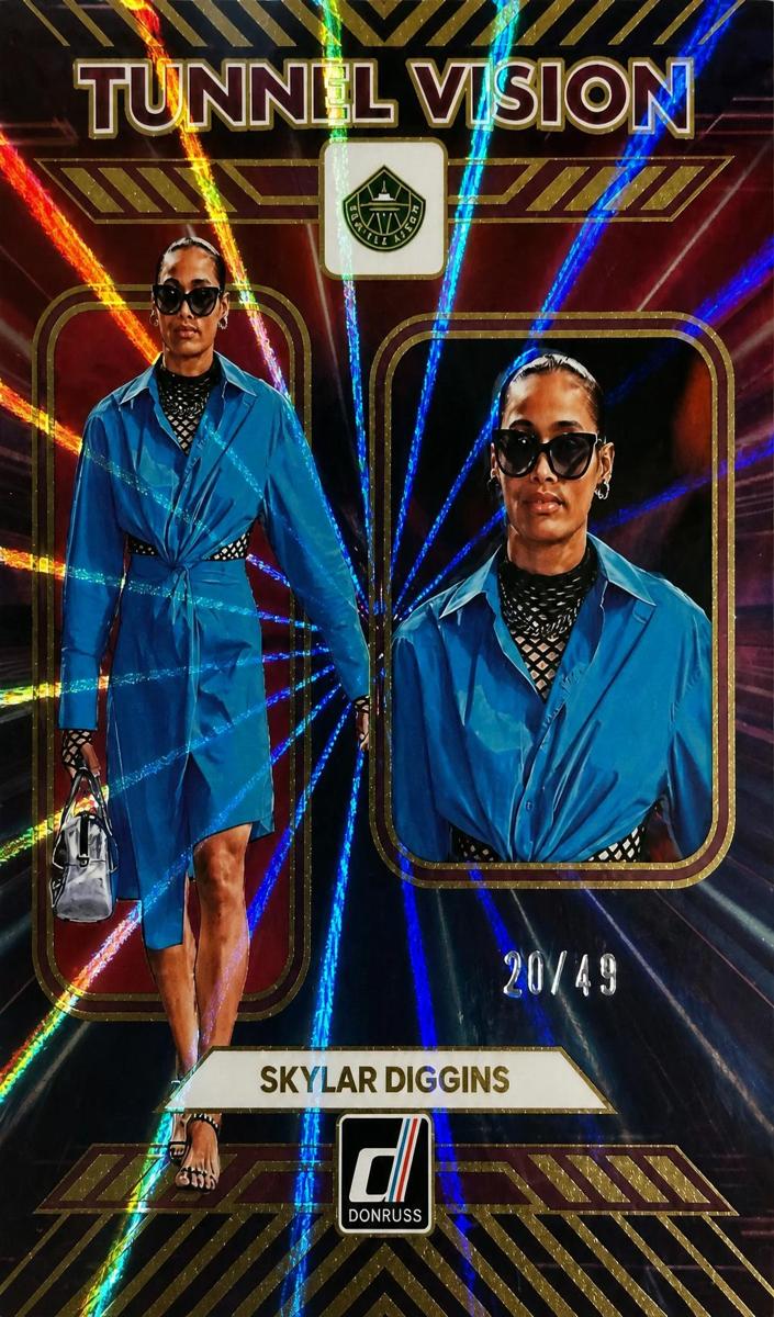 2025 Panini Donruss WNBA Basketball Purple Laser Skylar Diggins #7