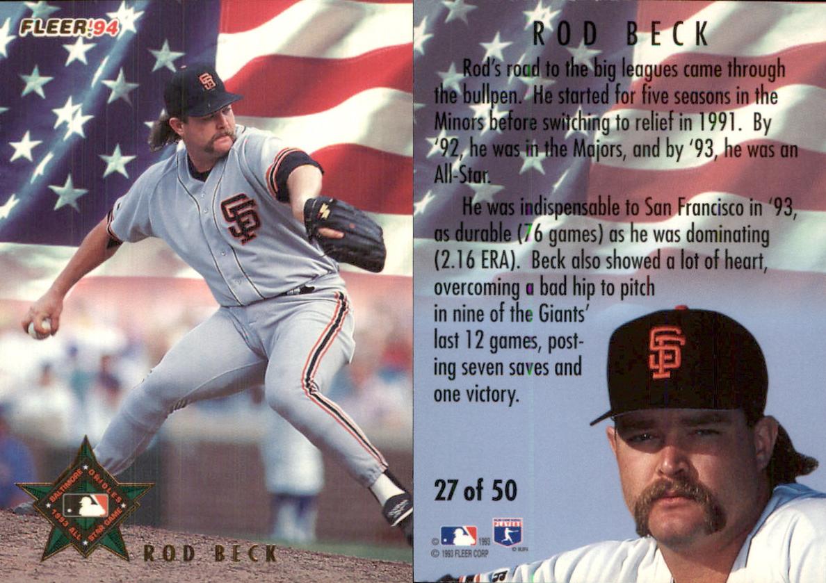 1994 Fleer Baseball Rod Beck #27