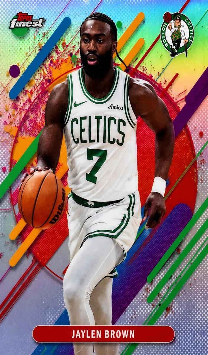 2025 Topps Finest Basketball Refractor Jaylen Brown #222