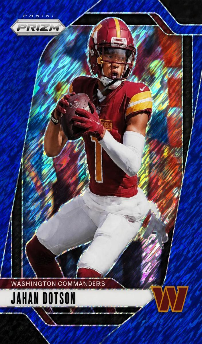 2024 Panini Prizm Football Blue Shimmer Jahan Dotson #290