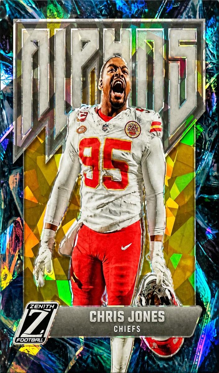 2024 Panini Zenith Football Gold Ice Chris Jones #22