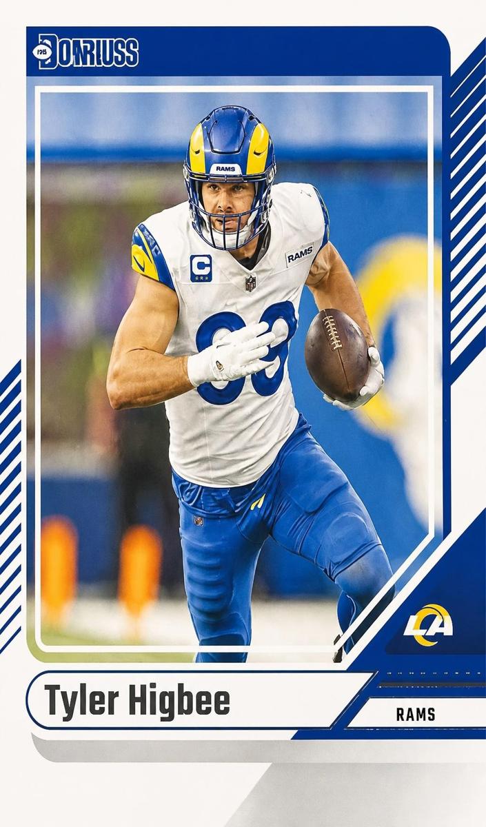 2024 Panini Donruss Football Aqueous Test Tyler Higbee #186