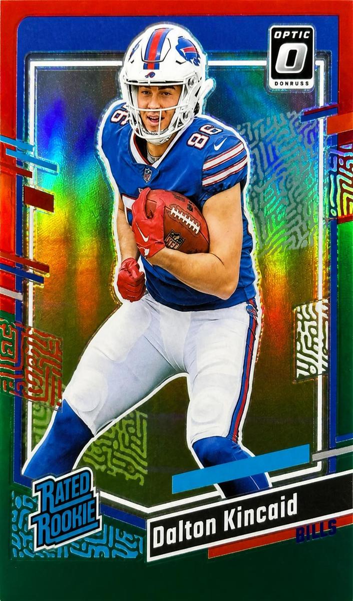 2023 Panini Donruss Football Red Green Dalton Kincaid #308