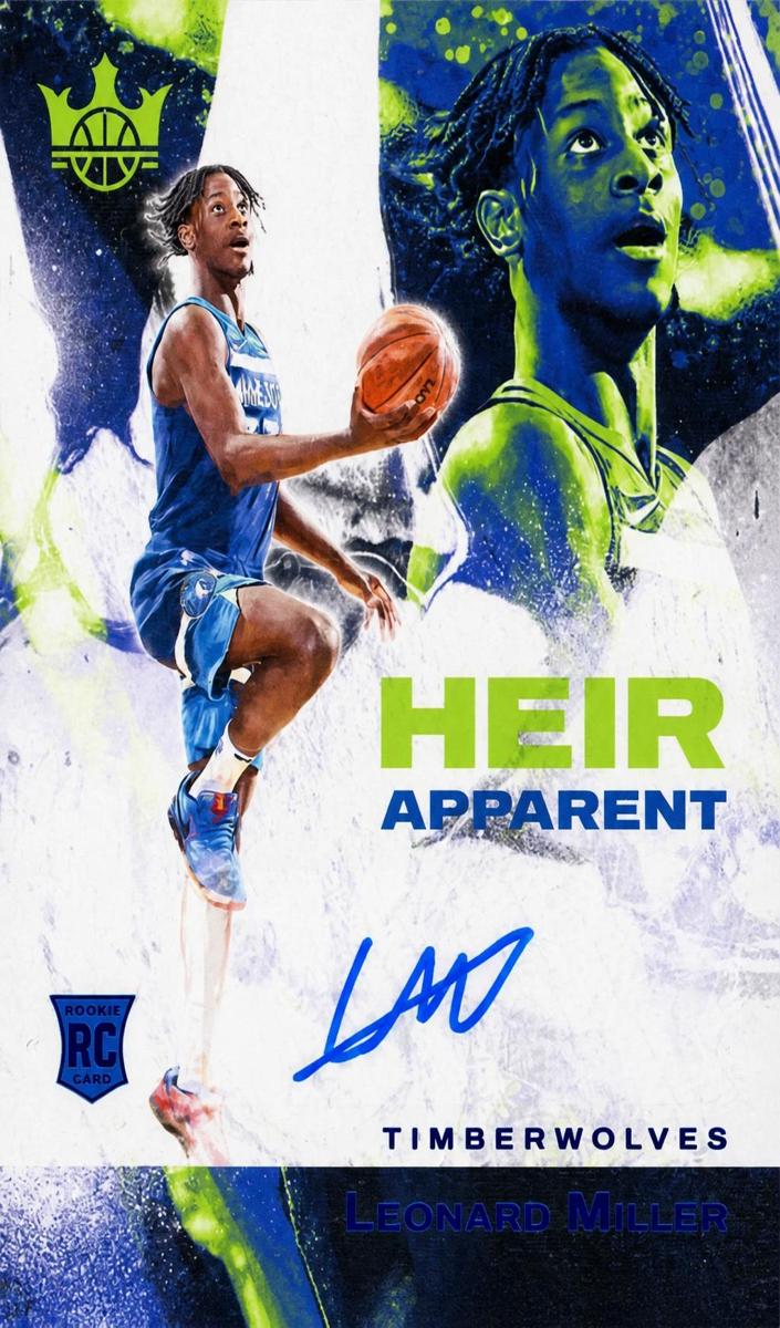 2023 Panini Court Kings Basketball Sapphire Leonard Miller #HA-LMT