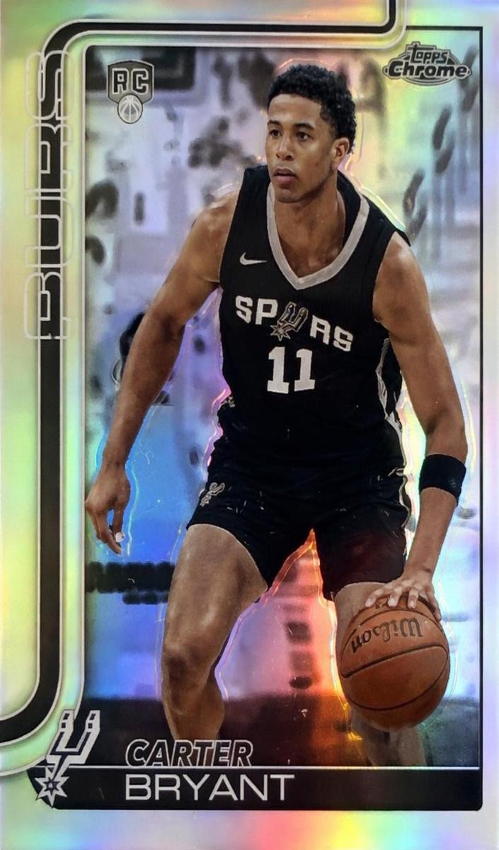 2025 Topps Chrome Basketball Negative Refractor Carter Bryant #264 PSA 10