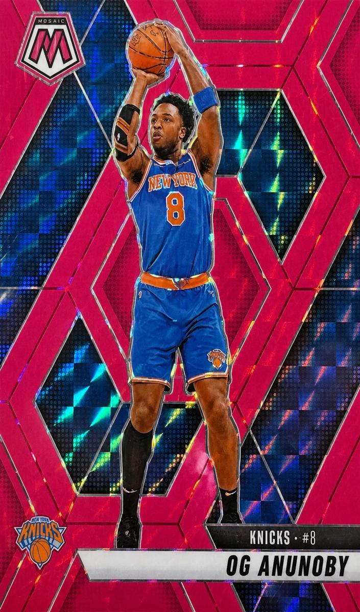 2024 Panini Mosaic Basketball Pink Fluorescent OG Anunoby #123