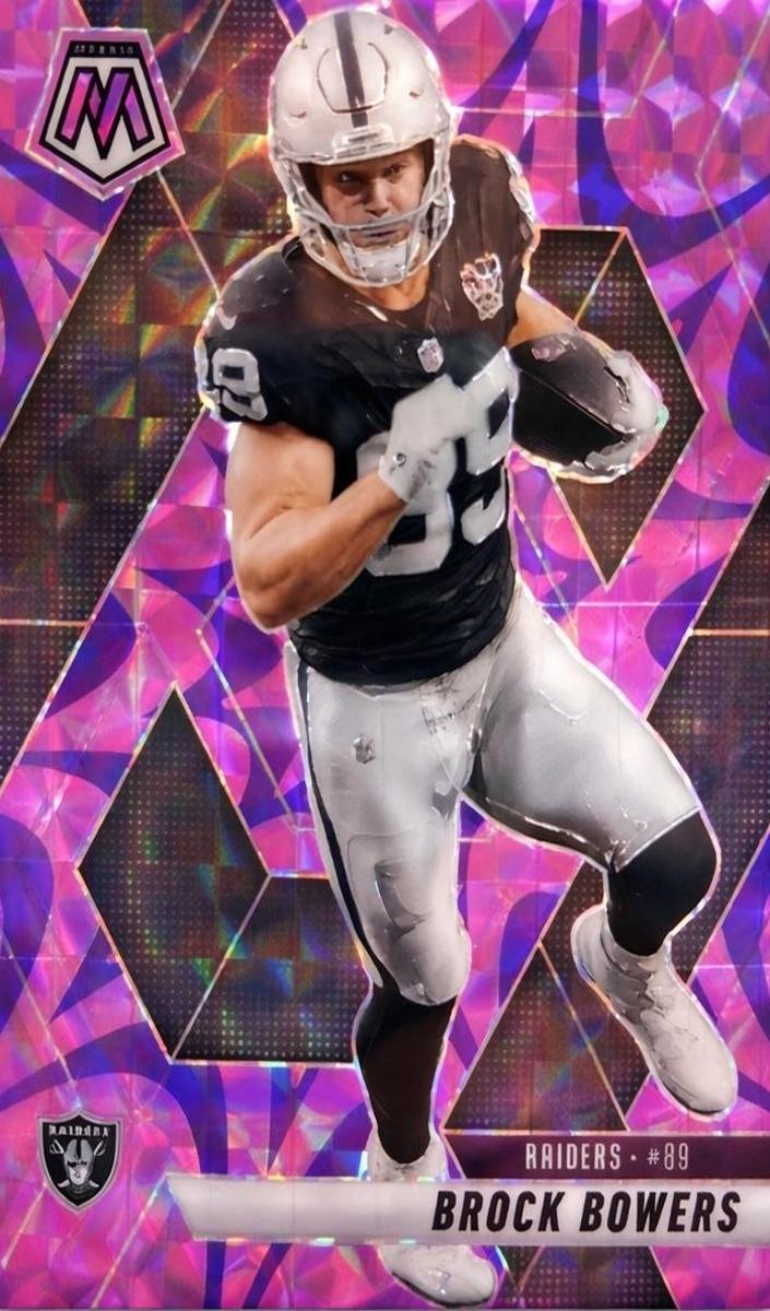 2025 Panini Mosaic Football Purple Scope Brock Bowers #5 PSA 10