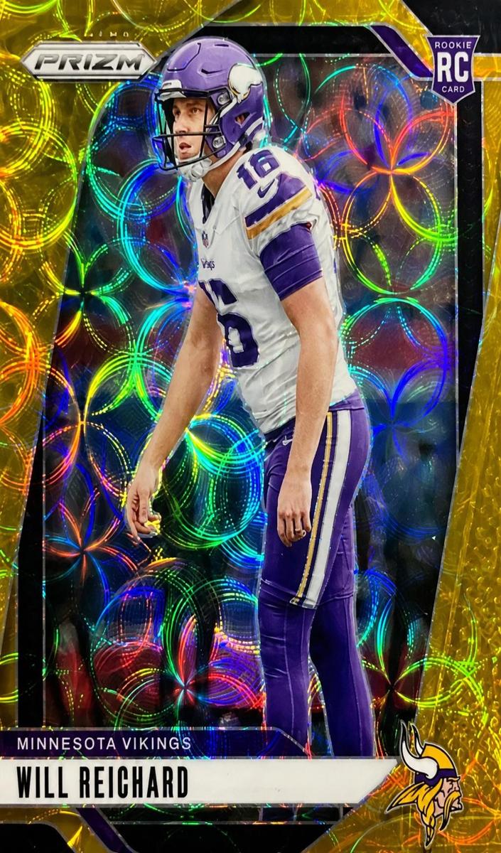 2024 Panini Prizm Football Choice Gold Will Reichard #396
