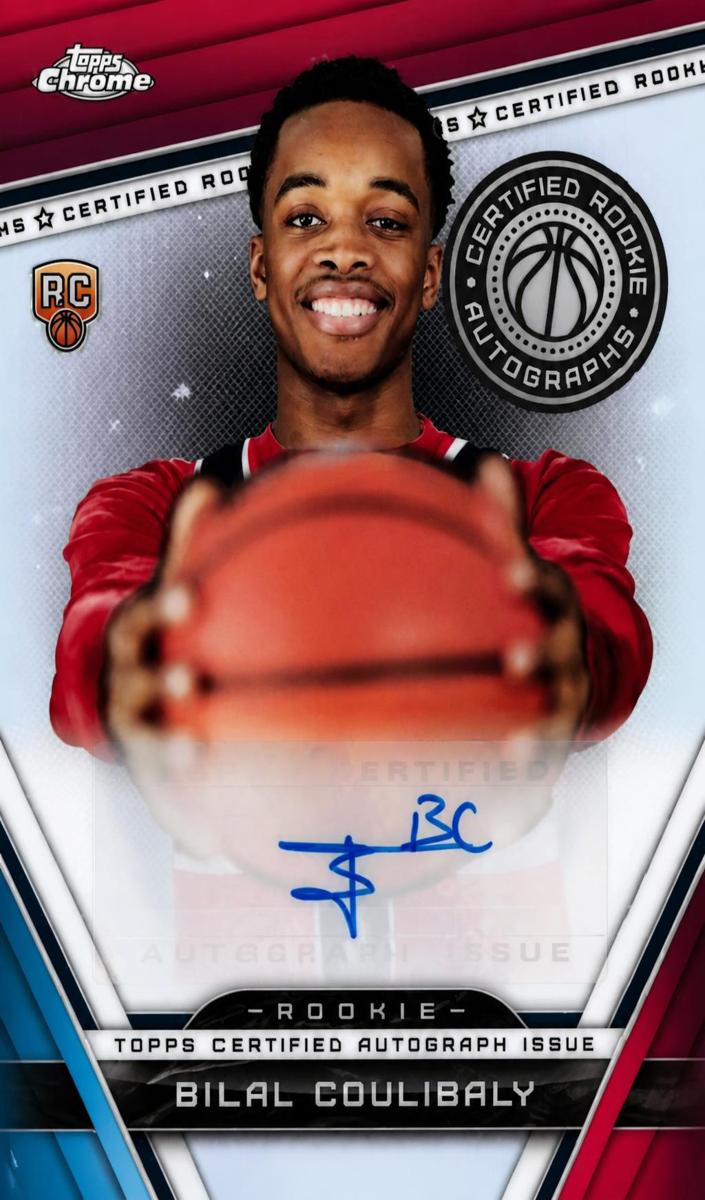 2023 Topps Chrome Basketball Refractor Bilal Coulibaly #CRA-BC