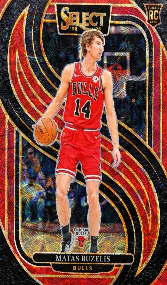 2024 Panini Select Basketball Red Scope Matas Buzelis #166 PSA 9