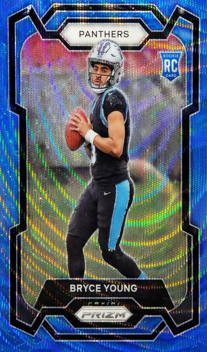 2023 Panini Prizm Football Blue Wave Bryce Young #311 PSA 9