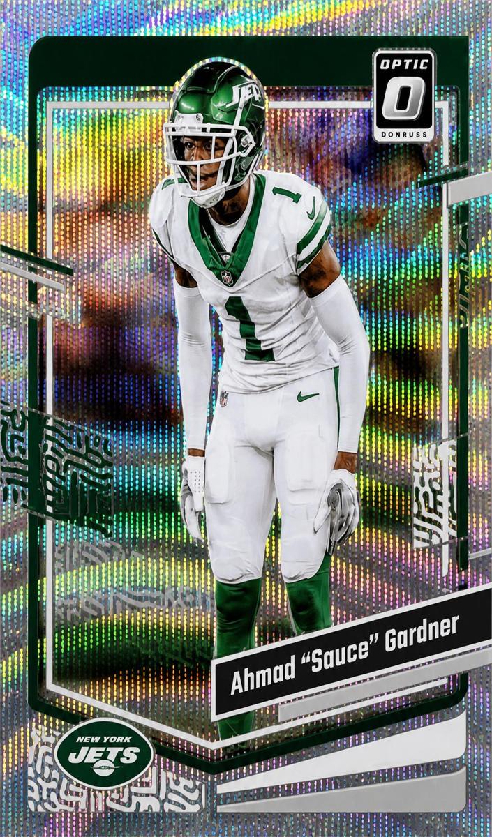 2023 Donruss Optic Football Wave Ahmad "Sauce" Gardner #149 PSA 8.5
