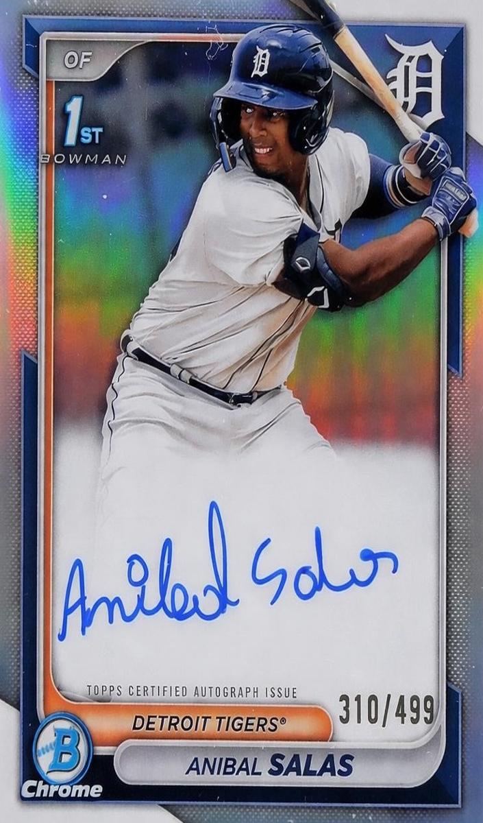 2024 Bowman Chrome Baseball Refractor Anibal Salas #CPA-ASA PSA 10