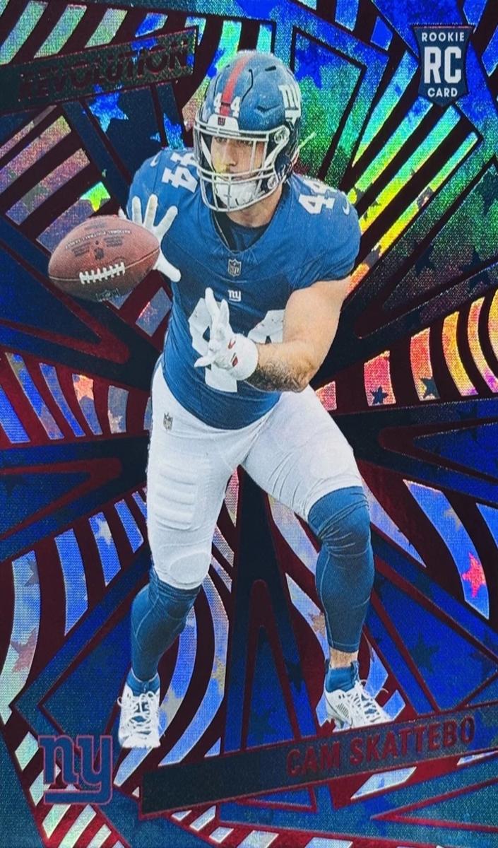 2025 Panini Revolution Football Red Astro Cam Skattebo #207