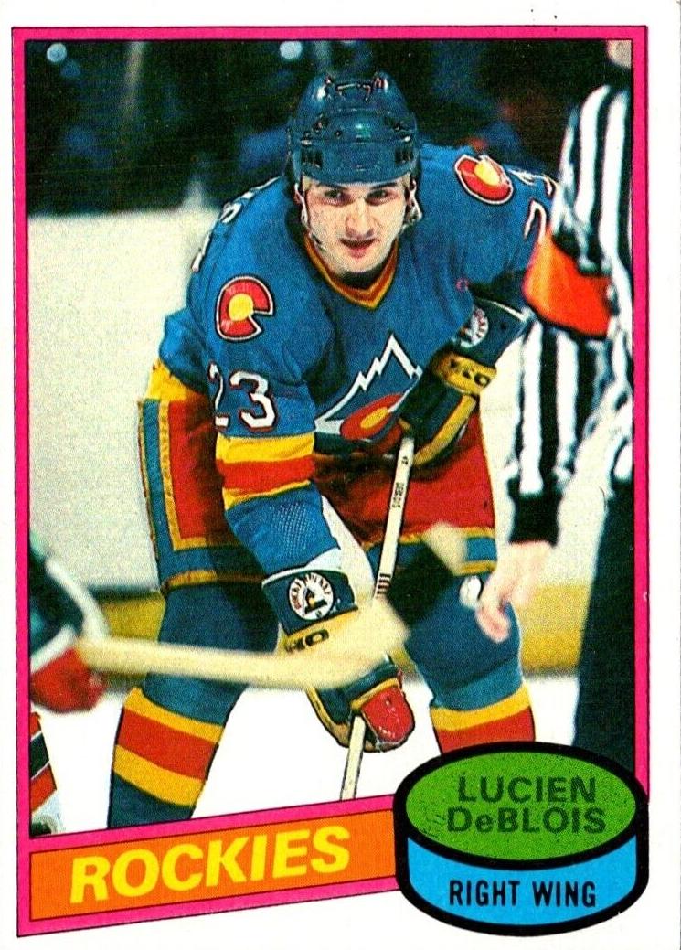 1980 Topps Hockey Lucien Deblois #146 PSA 7