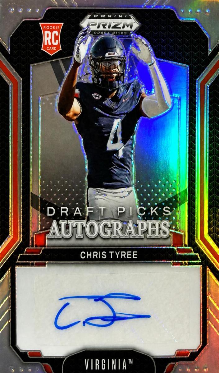 2025 Panini Prizm Draft Picks Football Silver Chris Tyree #DPA-CTE