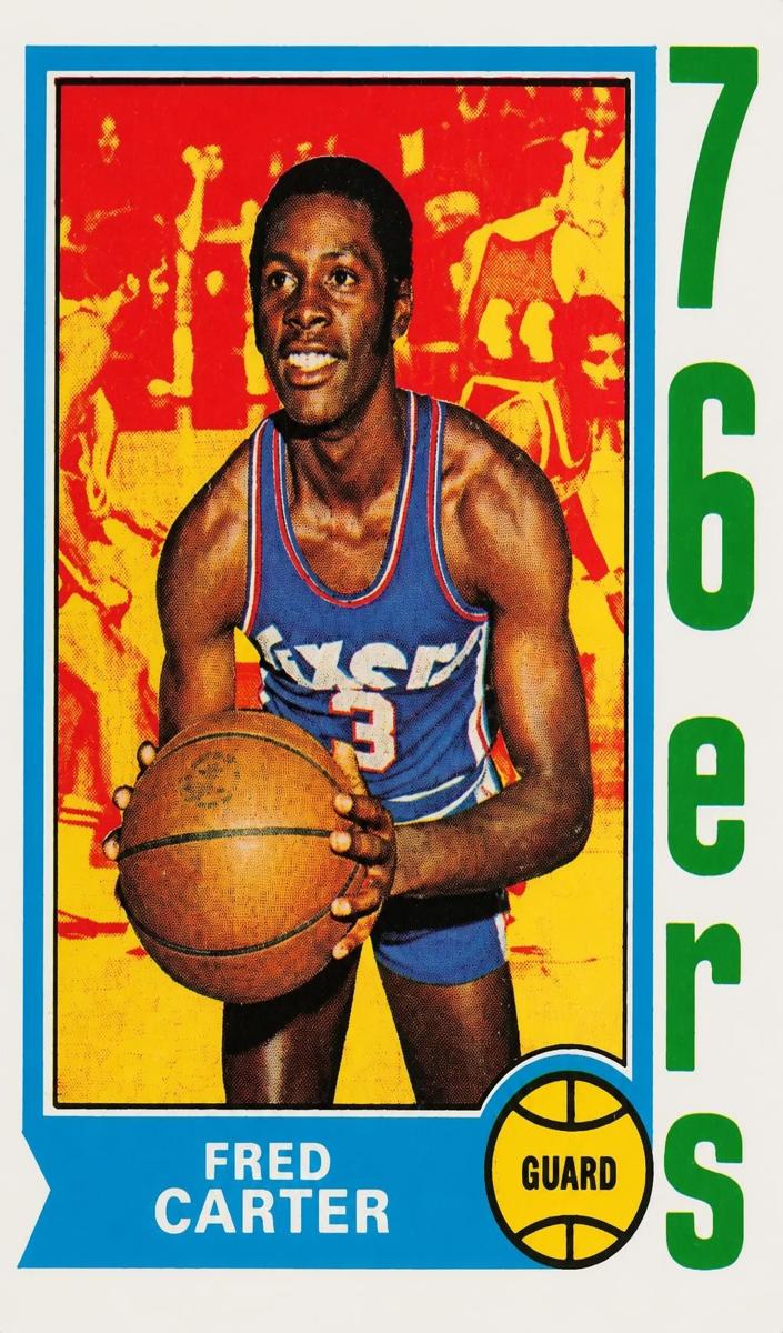 1974 Topps Basketball Fred Carter #75 PSA 8.5