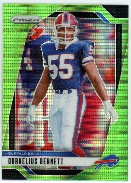 2024 Panini Prizm Football Neon Green Pulsar Cornelius Bennett #36