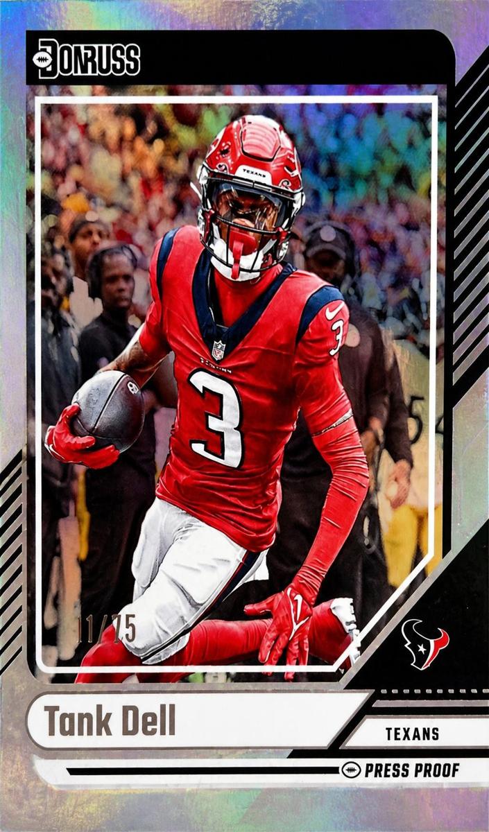 2024 Panini Donruss Football Press Proof Silver Die-Cut Tank Dell #237