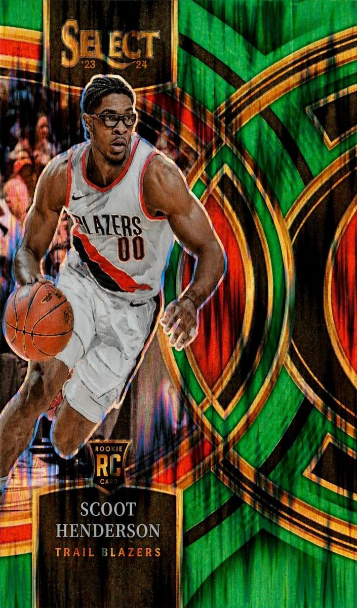 2023 Panini Select Basketball Green Shock Scoot Henderson #129
